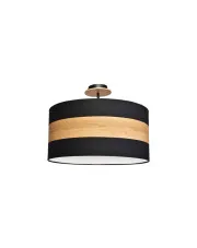 Czarno-drewniana lampa sufitowa - K365-Sixo w sklepie o6i2u8y4t0z.info