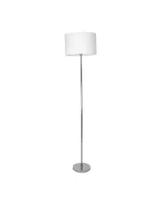 Biała lampa podłogowa z abażurem - K373-Onko w sklepie o6i2u8y4t0z.info