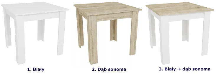 Mały stół do kuchni dąb sonoma Florano