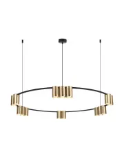 Lampa wisząca ze złotymi kloszami - K407-Abea w sklepie o6i2u8y4t0z.info