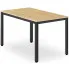 Nowoczesny stół do salonu 120x60 dąb + czarny Ativ