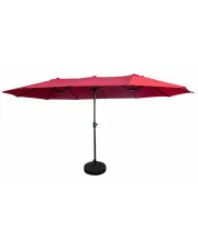 Czerwony potrójny parasol ogrodowy - Berlog w sklepie o6i2u8y4t0z.info