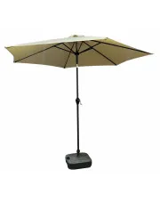 Beżowy parasol ogrodowy z regulacją kąta nachylenia - Ancor w sklepie o6i2u8y4t0z.info
