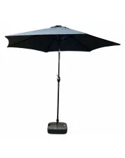 Ciemnoszary klasyczny parasol do ogrodu - Ancor w sklepie o6i2u8y4t0z.info