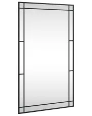 Prostokątne lustro w stylu loft z czarną ramą - Arhi 7X w sklepie o6i2u8y4t0z.info
