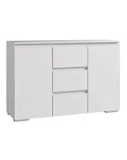 Biała nowoczesna komoda 120 cm - Elsinor 4X w sklepie o6i2u8y4t0z.info