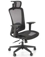 Czarny ergonomiczny obrotowy wentylowany fotel siatkowy biurowy - Mizo w sklepie o6i2u8y4t0z.info
