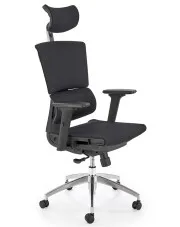 Czarny ergonomiczny obrotowy fotel z mechanizmem synchronicznym - Oxon w sklepie o6i2u8y4t0z.info