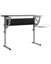 Czarno-szare wysokie biurko ergonomiczne z regulowanym blatem - Guveri w sklepie o6i2u8y4t0z.info