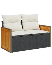 Sofa ogrodowa z białymi poduszkami - Sydnet 5X w sklepie o6i2u8y4t0z.info