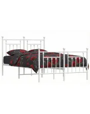 Białe metalowe łóżko industrialne 120x200 cm - Ringo w sklepie o6i2u8y4t0z.info