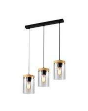 Potrójna lampa wisząca czarna - K448-Glomer w sklepie o6i2u8y4t0z.info