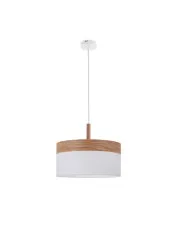 Lampa wisząca biały + drewniany - K453-Haromi w sklepie o6i2u8y4t0z.info