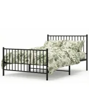 Czarne metalowe łóżko 100x200cm - Fiver w sklepie o6i2u8y4t0z.info