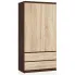 Szafa Frowik 3X wenge dąb sonoma