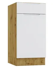 Szafka dolna z szufladą 40 cm dąb artisan + szary - Orfa 5X w sklepie o6i2u8y4t0z.info
