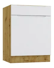 Szafka dolna z szufladą 60 cm dąb artisan + szary - Orfa 9X w sklepie o6i2u8y4t0z.info
