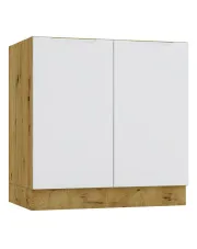 Szafka dolna kuchenna 80 cm dąb artisan + szary - Orfa 11X w sklepie o6i2u8y4t0z.info