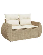 Beżowa dwuosobowa sofa ogrodowa - Torina 4X w sklepie o6i2u8y4t0z.info