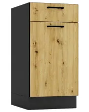 Szafka dolna z szufladą 40 cm grafit + dąb artisan - Coleo 5X w sklepie o6i2u8y4t0z.info