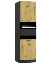 Słupek do zabudowy piekarnika grafit + dąb artisan - Coleo 7X w sklepie o6i2u8y4t0z.info
