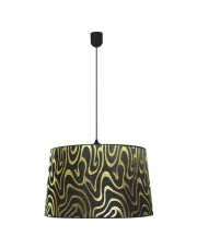 Czarna lampa wisząca z materiałowym kloszem - K529-Jenny w sklepie o6i2u8y4t0z.info