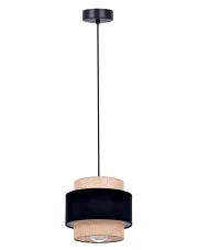 Lampa wisząca boho z podwójnym abażurem - A524-Eledis w sklepie o6i2u8y4t0z.info