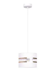 Biała lampa wisząca z okrągłym abażurem - A542-Delato w sklepie o6i2u8y4t0z.info