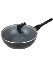Patelnia z powłoką marmurkową i szklaną pokrywą 28cm - Flavum 17X w sklepie o6i2u8y4t0z.info