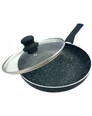 Patelnia ze szklaną przykrywką na każdy typ kuchenki 24cm - Flavum 21X w sklepie o6i2u8y4t0z.info