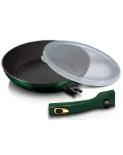 Zielona patelnia z odpinaną rączką i pokrywką 24cm - Garet 5X w sklepie o6i2u8y4t0z.info