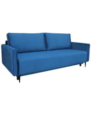 Niebieska sofa z funkcją spania i pojemnikiem - Exa w sklepie o6i2u8y4t0z.info