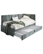 Szara sofa z funkcją spania i pojemnikiem Huzox 7X - 4 rozmiary w sklepie o6i2u8y4t0z.info