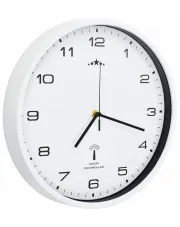 Biały okrągły zegar wiszący 31 cm - Wiro 3X w sklepie o6i2u8y4t0z.info