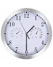 Okrągły biały zegar w klasycznym stylu 30 cm - Rupi 3X w sklepie o6i2u8y4t0z.info