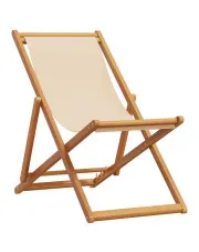 Składany leżak na plażę w kolorze beżowym- Gladiola w sklepie o6i2u8y4t0z.info