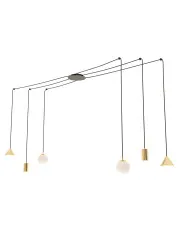 Czarno-złota nowoczesna lampa pająk - D132-Kegi w sklepie o6i2u8y4t0z.info
