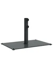 Prostokątna ciemnoszara podstawa pod parasol ogrodowy - Savik w sklepie o6i2u8y4t0z.info