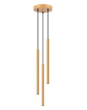 Złota lampa z 3 ryflowanymi długimi kloszami - A613-Tress w sklepie o6i2u8y4t0z.info