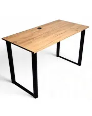 Industrialne biurko do pracy 120x60 dąb craft złoty - Trilox w sklepie o6i2u8y4t0z.info