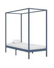 Szare pojedyncze łóżko 90x200cm - Tamai w sklepie o6i2u8y4t0z.info