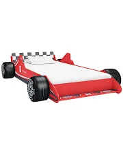 Czerwone łóżko dziecięce auto wyścigowe 90x200- Brusso w sklepie o6i2u8y4t0z.info