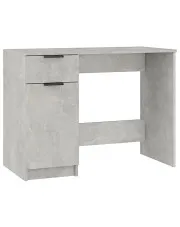Biurko 100 cm w kolorze szarego betonu - Reves w sklepie o6i2u8y4t0z.info
