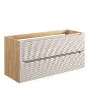 Nowoczesna beżowa szafka łazienkowa pod umywalke - Cyrkonix 8X 120 cm w sklepie o6i2u8y4t0z.info