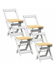 Biały komplet składanych krzeseł minimalistycznych - Nelder w sklepie o6i2u8y4t0z.info