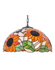 Regulowana lampa wisząca witrażowa w kwiaty - A659-Gonzo w sklepie o6i2u8y4t0z.info