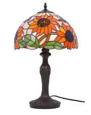 Lampa stołowa szklana z kloszem w słoneczniki - A660-Gonzo w sklepie o6i2u8y4t0z.info