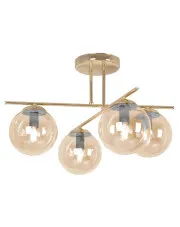 Złoto-bursztynowa lampa sufitowa glamour z 4 kloszami - A673-Didaro w sklepie o6i2u8y4t0z.info