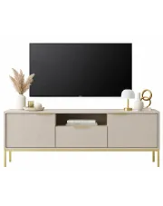 Szafka RTV na złotych nóżkach 135 cm kaszmir - Pascal 5X w sklepie o6i2u8y4t0z.info
