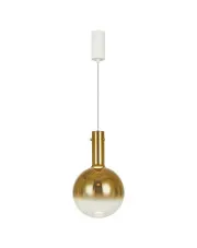 Złota lampa wisząca z regulowaną wysokością - K574-Akosta w sklepie o6i2u8y4t0z.info